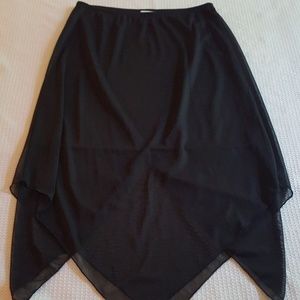 Wet Seal Black Asymetrical Skirt